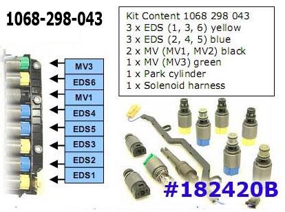 �������� ����������, Solenoid Set, ZF6HP19/26/26A/19A/32/32A (9)(3�,3���,2����.,1���)